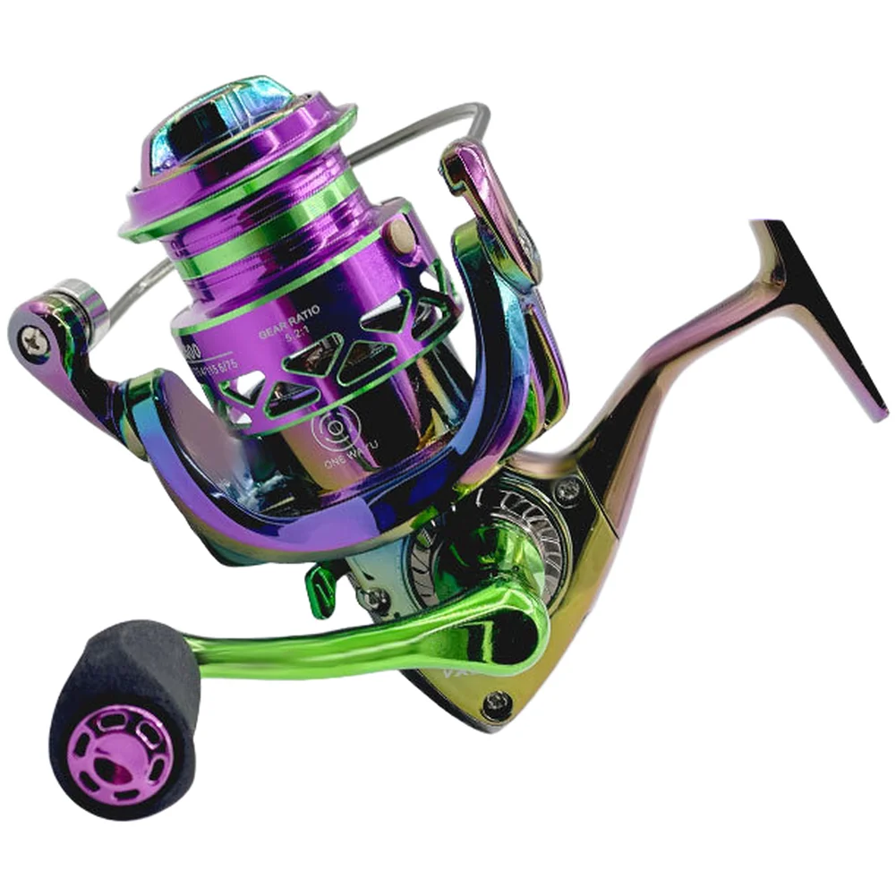 Metal Spool Reel 5.2:1 Gear Ratio 3+1BB 8-20KG Drag For Chameleon Fishing Wheel River Lake Sea For Bass Pike Lure Tackle