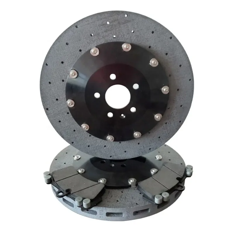 2 Piece Break Disk OEM 4L0615301D Front CCB Brake Rotors Carbon Ceramic Disc For Audi Q7
