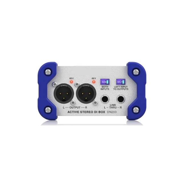 100% Original 2-Channel Active DI Box with Extended Dynamic Range and Sum/Split Options for extended dynamic range DN200
