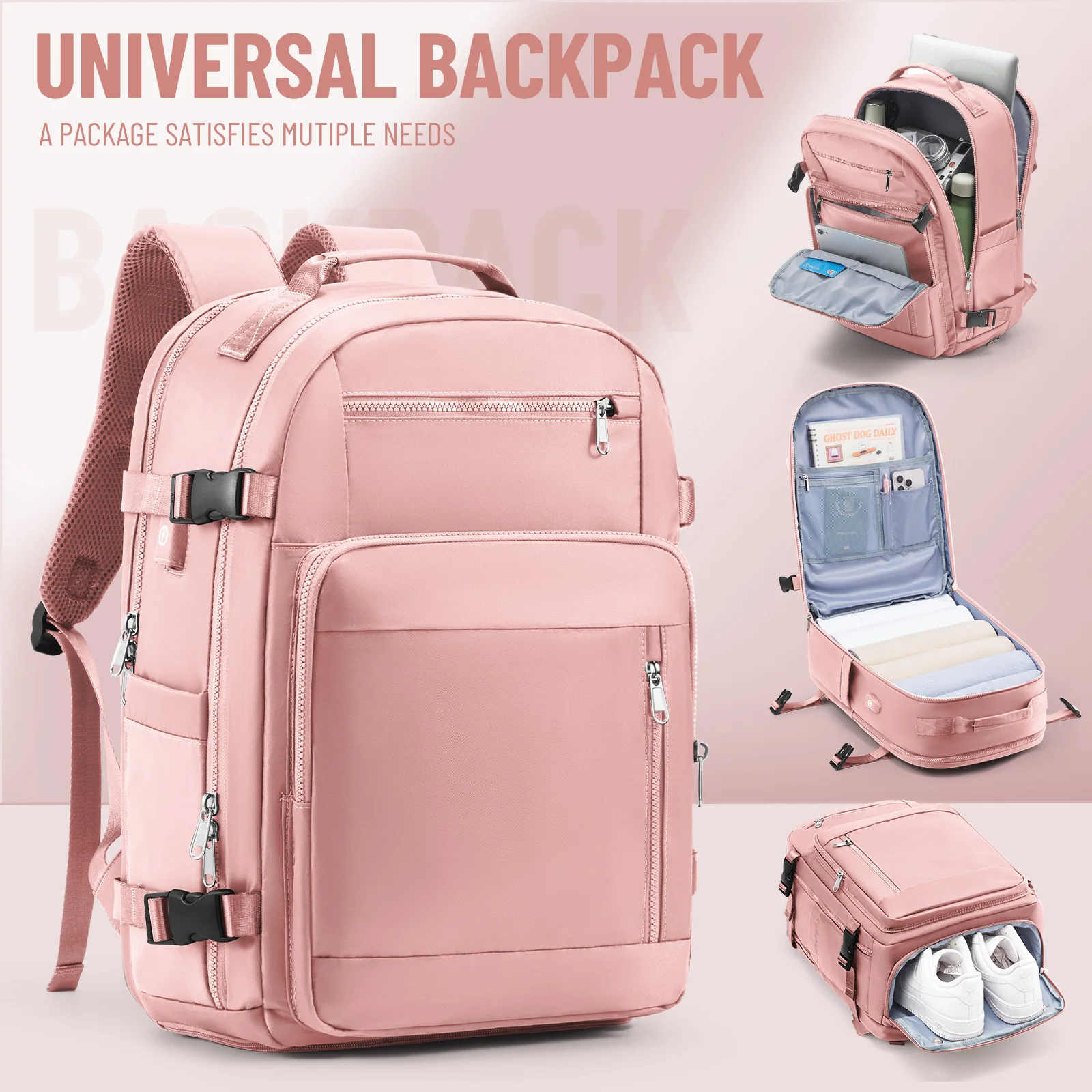 College Student Schoolbag Travel Backpack Female Backpack，Backpack for Man Travel Cabin Backpack Carry Luggage Portable Backpac