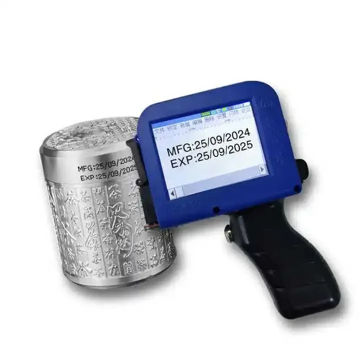 Smart Handheld Mini Print Date Coding Machine Automatic Small Printer for Production Date on Bottle Caps Plastic Bags