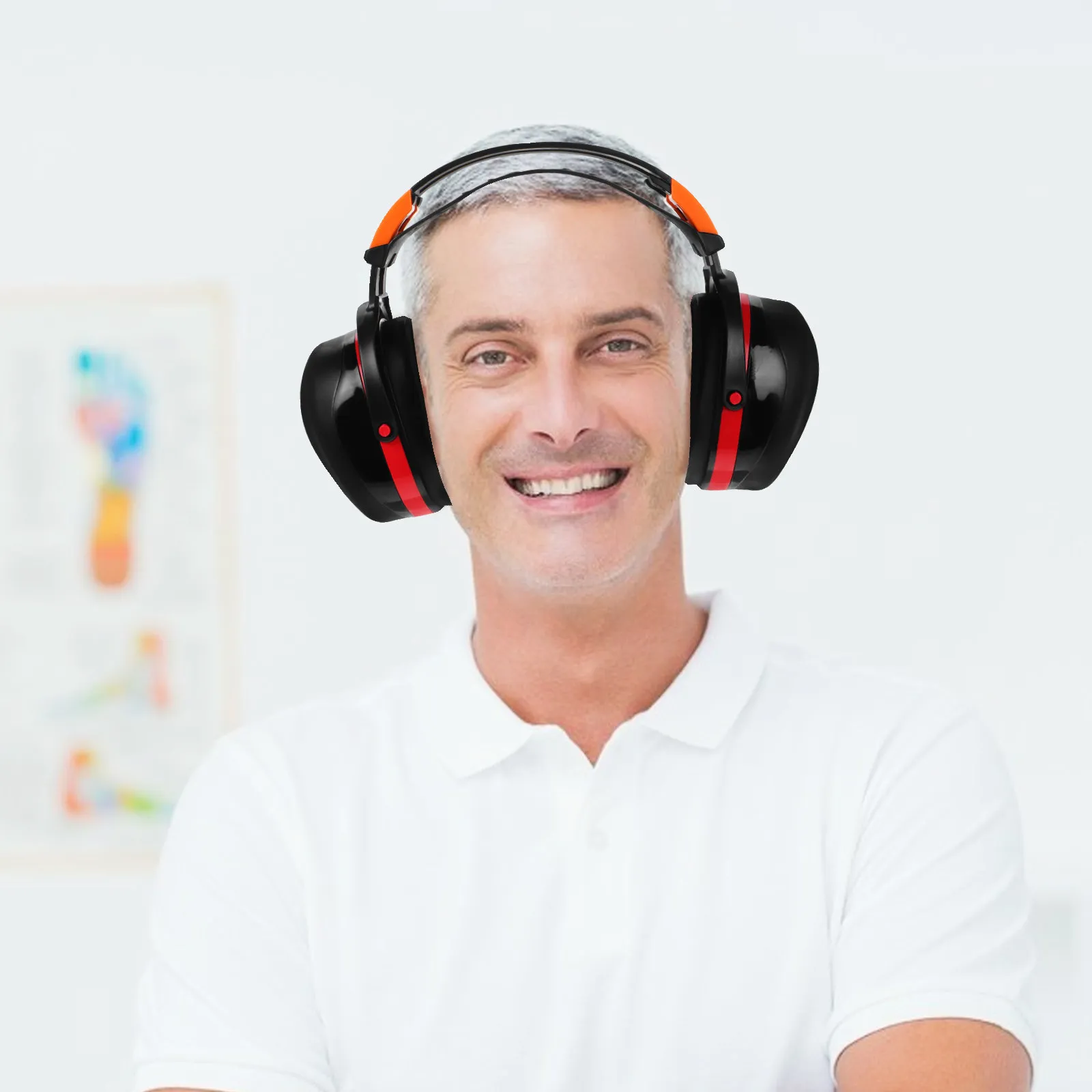 Noise Canceling Muffs For Adults Over Ear Hearing Protection Earmuff Workshop Concerts Adjustable Durable Isolation - view 2