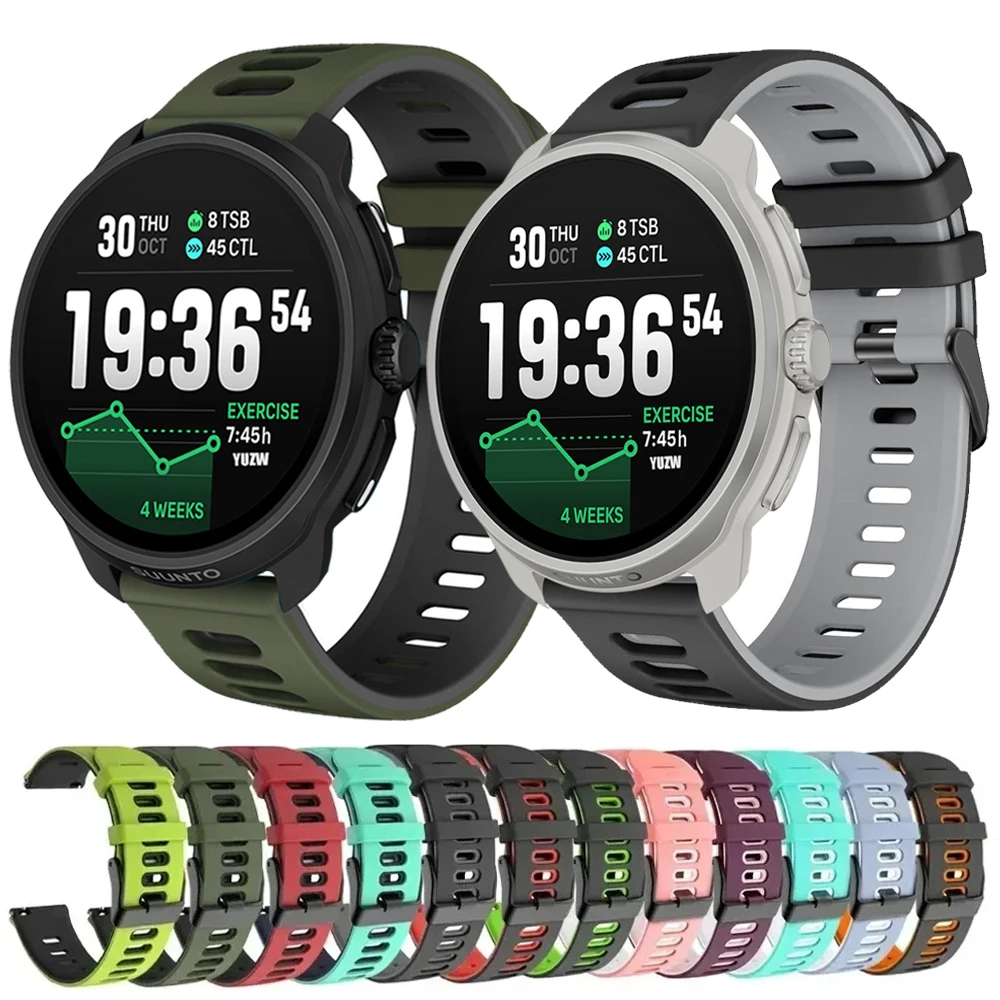 20 mm 22 mm Silikonarmband für SUUNTO RACE/RACE 2 Smartwatch Ersatzarmband Sportuhrenarmband Correa für SUUNTO RACE S/Run Band