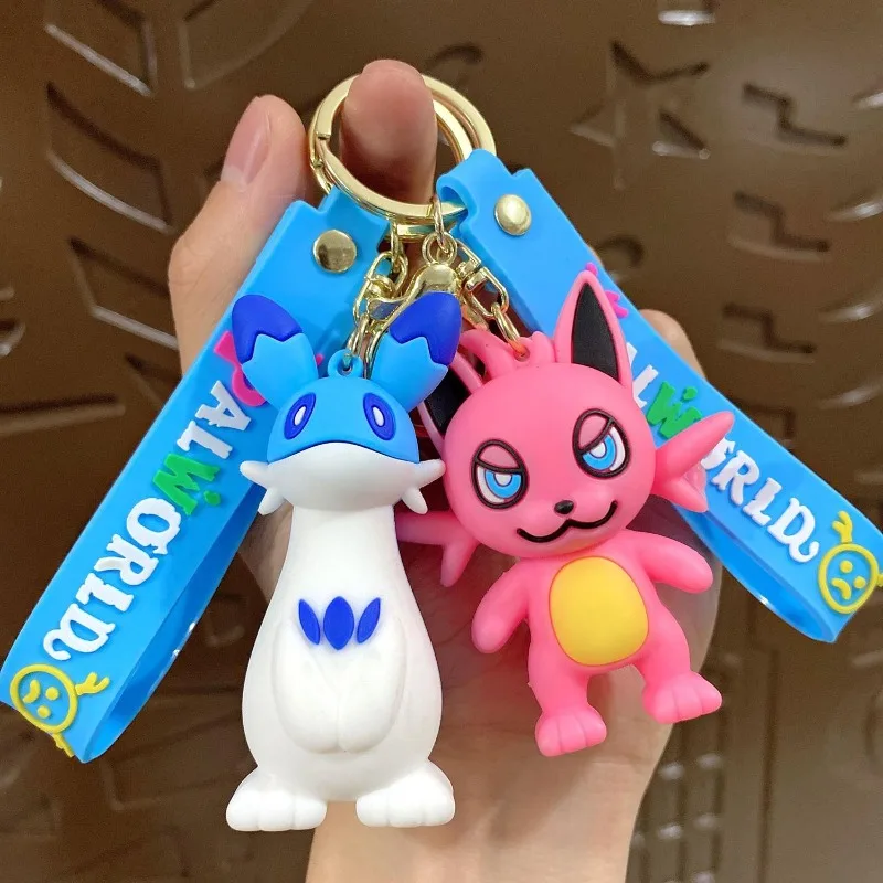Neuer Palworld Chillet Cryolinx Chikipi Plüsch-Schlüsselanhänger, hochwertiges, niedliches Puppendesign, perfekt für Paare, Taschen oder Auto-Accessoires. – Detail 2