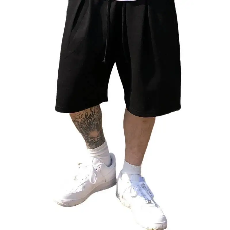 กางเกงขาสั้นผู้ชายสำหรับออกกำลังกายในฤดูร้อน สไตล์ลำลอง ฮิปฮอป เหมาะสำหรับเล่นกีฬา เพาะกาย ระบายอากาศได้ดี กางเกงขาสั้นทรงบอร์ดชอร์ต กางเกงวอร์ม