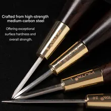 Leather Stitching Awl Second Gen with Ebony and Brass #5