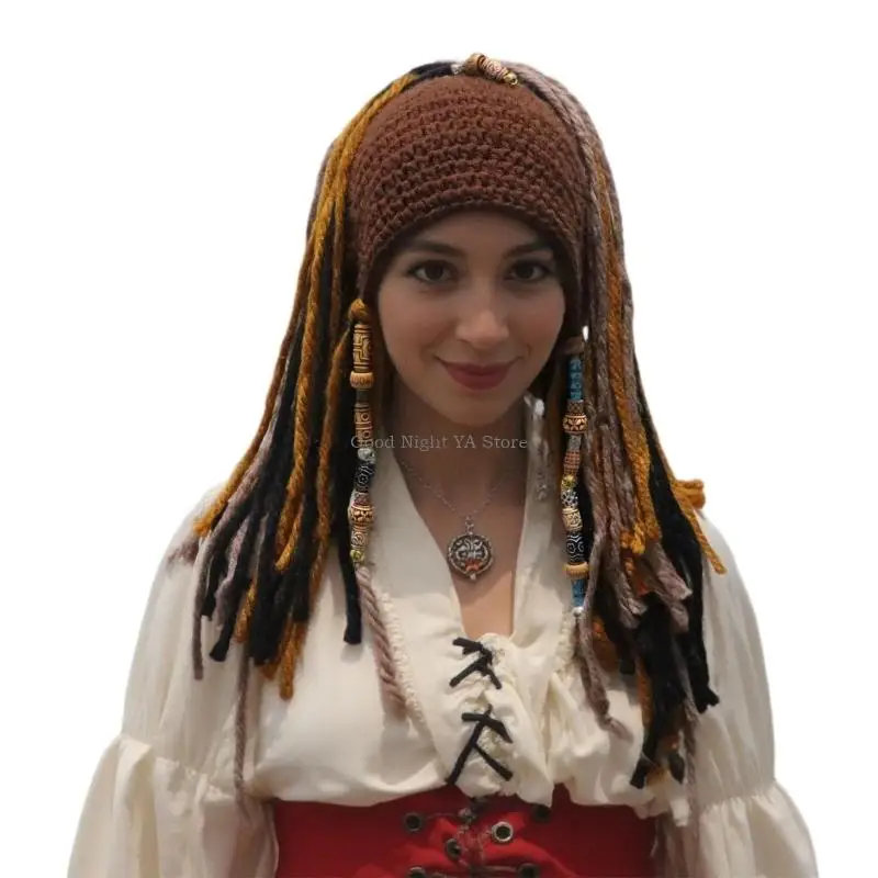 Unique Hand-Making Pirate Cap with Adjustable Fit for Stage Performances