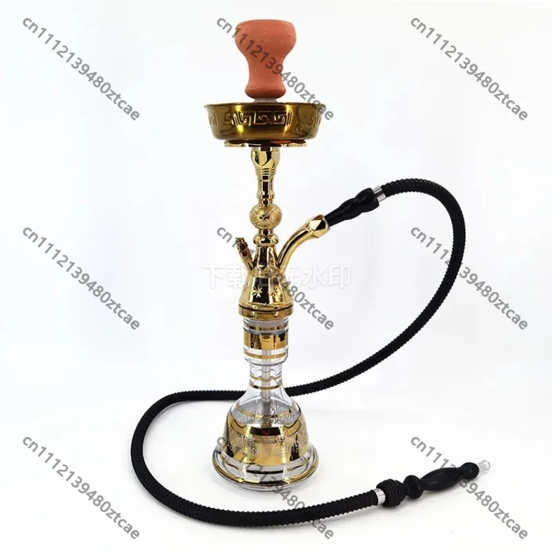 Middle East Arab Style Zinc Alloy Hookah Set Full Shisha Accessories Complete Portable Kit For Home Party Outdoor Gathering Use