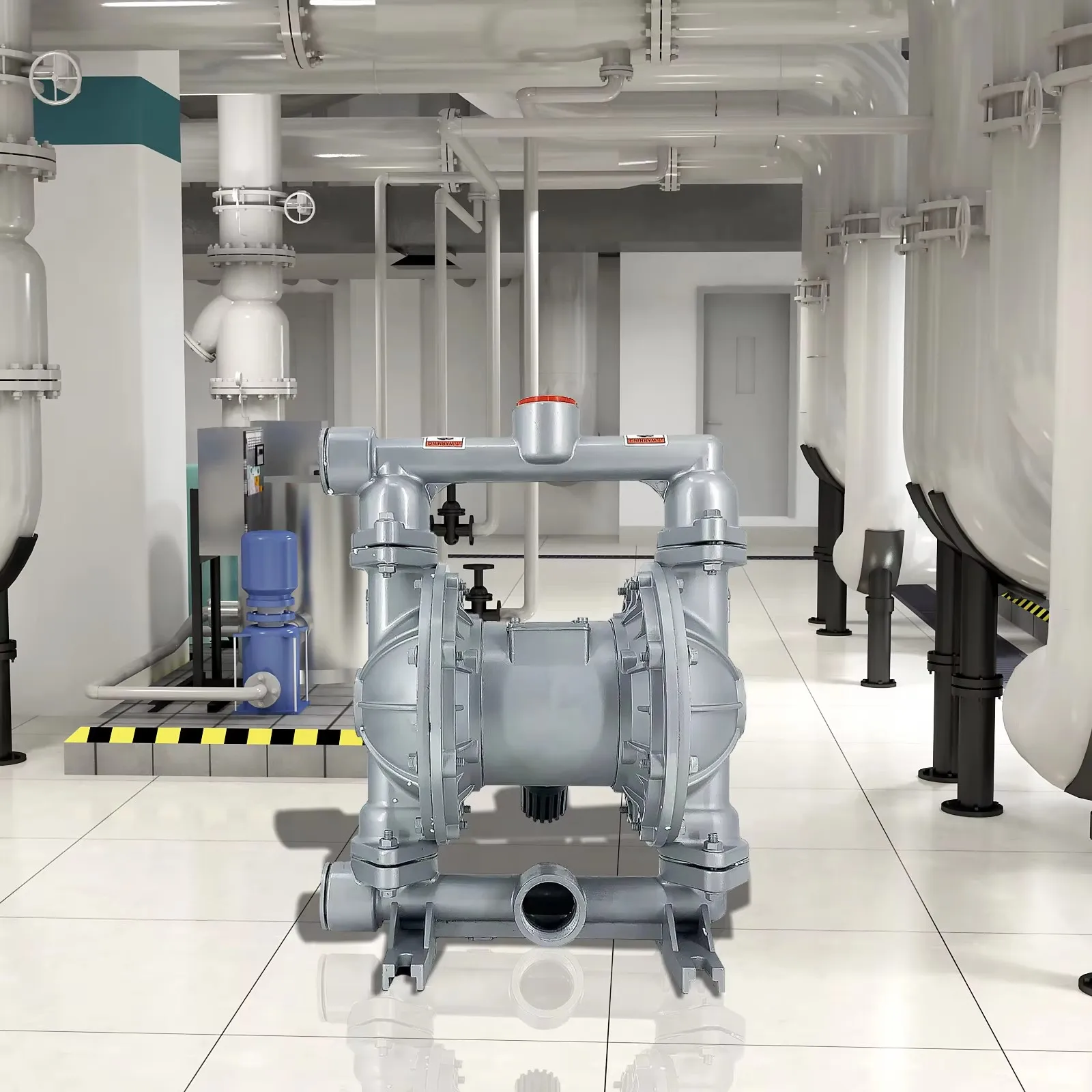 Air-Operated Double Diaphragm Pump Petroleum Diaphragm Transfer Low Viscosity Pneumatic Pump Fluids 1-1/2" Inlet&Outlet 44GPM