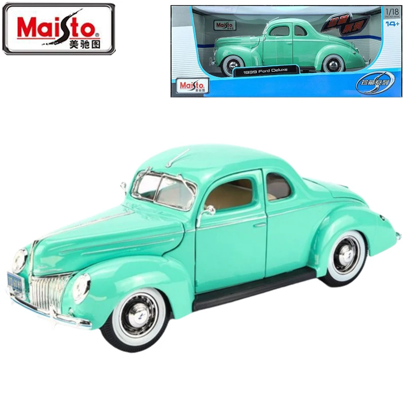 

Maisto Original Genuine 1/18 1939 Ford DELUXE COUPE Multiple opening design Equal Scaling simulation Alloy Model Toys Car Gifts