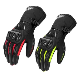 Impermeável Touch Screen Motocicleta Luvas, Windproof Motocross Luvas, Quente Motocross Acessórios, Equipamento Multicolor, Moto Ciclismo