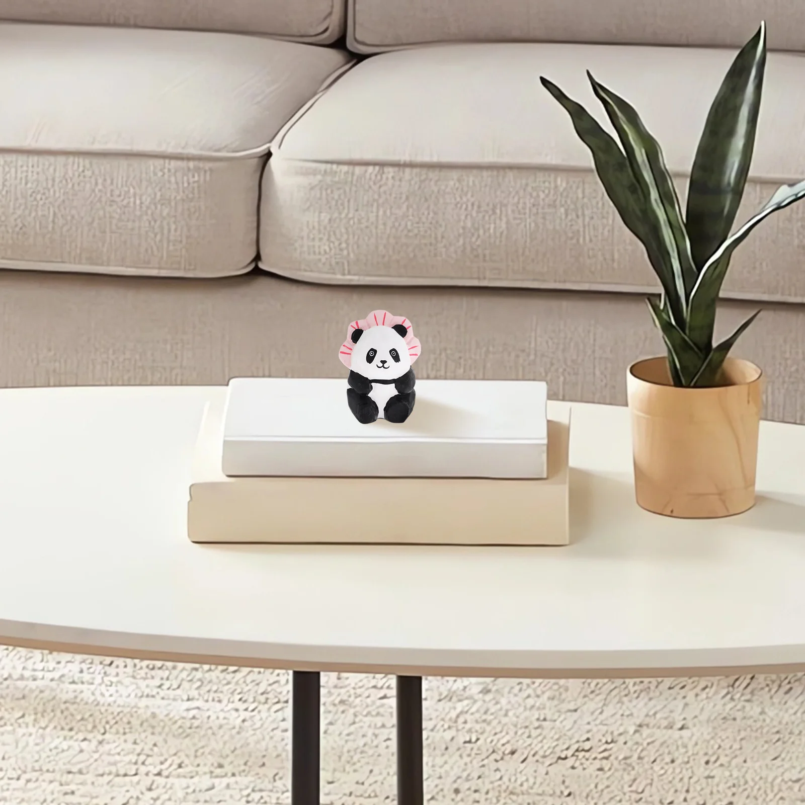 

Wooden Panda Statue Handcarved Mini Small Animal Sculpture Desk Table Shelf Decoration Artwork Panda Statue