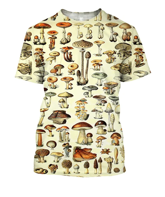 

Aop Magical Mushroom t shirts 3D Printed Tops Summer Unisex Men/Women Harajuku Streetwear Funny Short Sleeve T-shirt