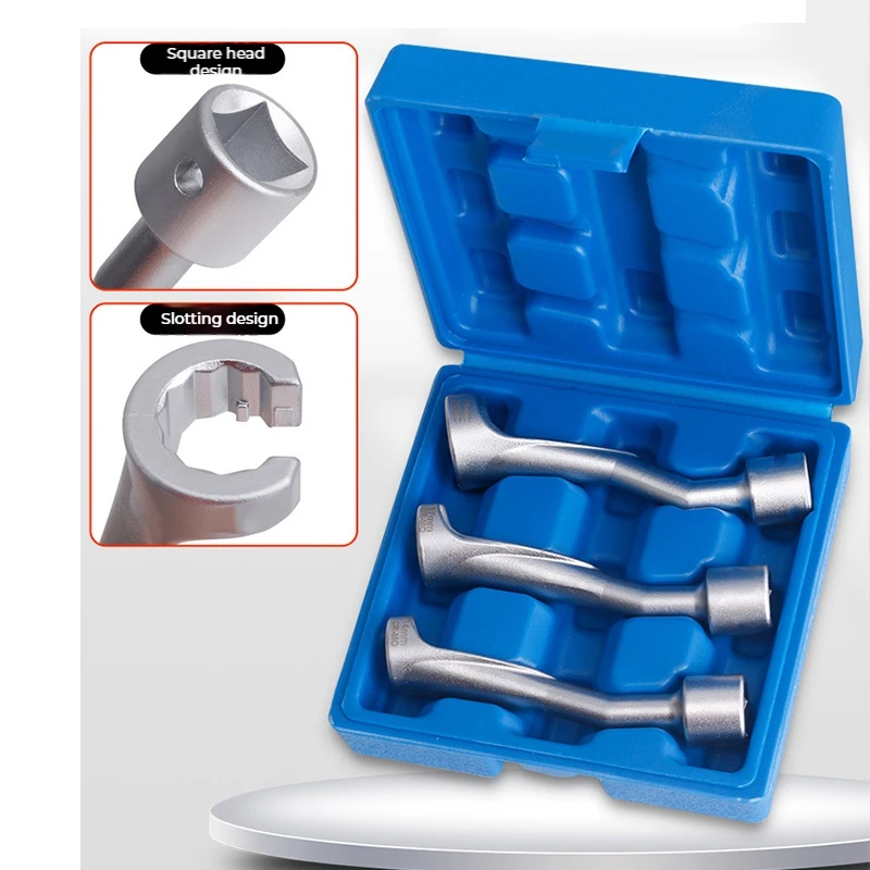 

14mm 17mm 19mm Fuel Line Fitting Socket Open-End Wrench 1/2" (12.5mm) L-Open Hex Slotted Oxygen Sensor Wrench