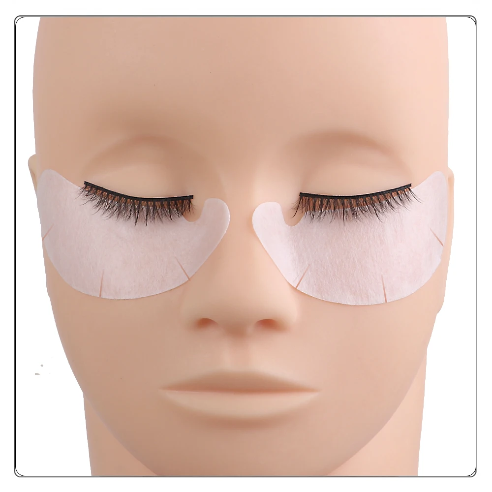 50 paires de patchs pour les yeux extension de cils sous les cils faux cils autocollants fournitures d'extension de cils patchs pour la construction de paupières
