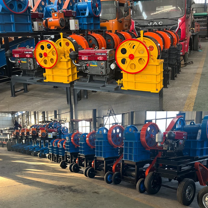 Small Mobile Stone Crusher, Feeder, Jaw Crusher Wheeled mobile jaw crusher portable quarry mining and construction gravel view 5
