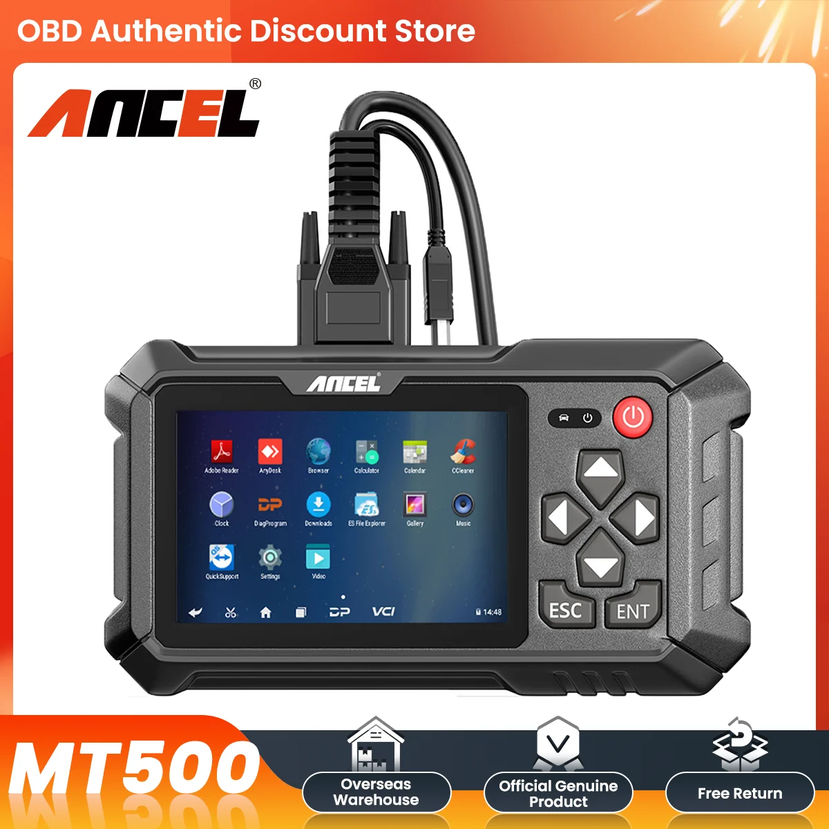 ANCEL MT500 Motorcycle Diagnostic Tool All System OBD2 Scanner Tester for BMW HONDA YAMAHA TRIUMPH DUCATI KTM SUZUKI