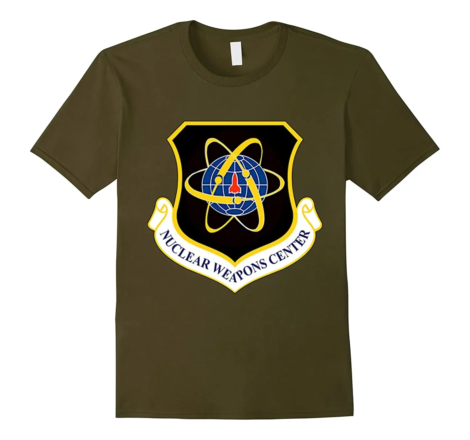 USAF Nuclear Weapons Center Badge Printed T-Shirt. Summer Cotton Short Sleeve O-Neck Mens T Shirt New S-3XL