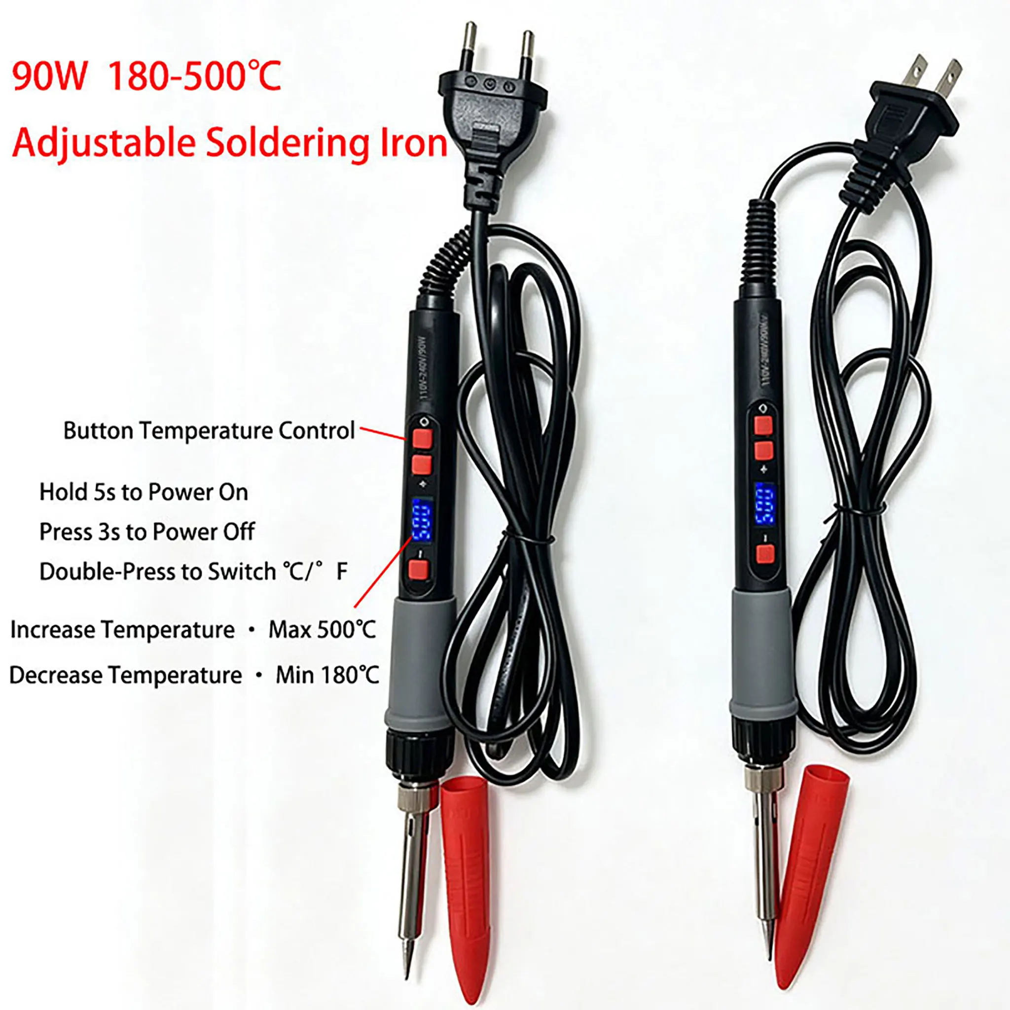 Joystick-Heizformspitze, 90 W, einstellbare Temperatur, Lötkolben für die Reparatur und Demontage von PS4-, PS5-, Switch Pro- und Xbox-Controllern. – Detail 10