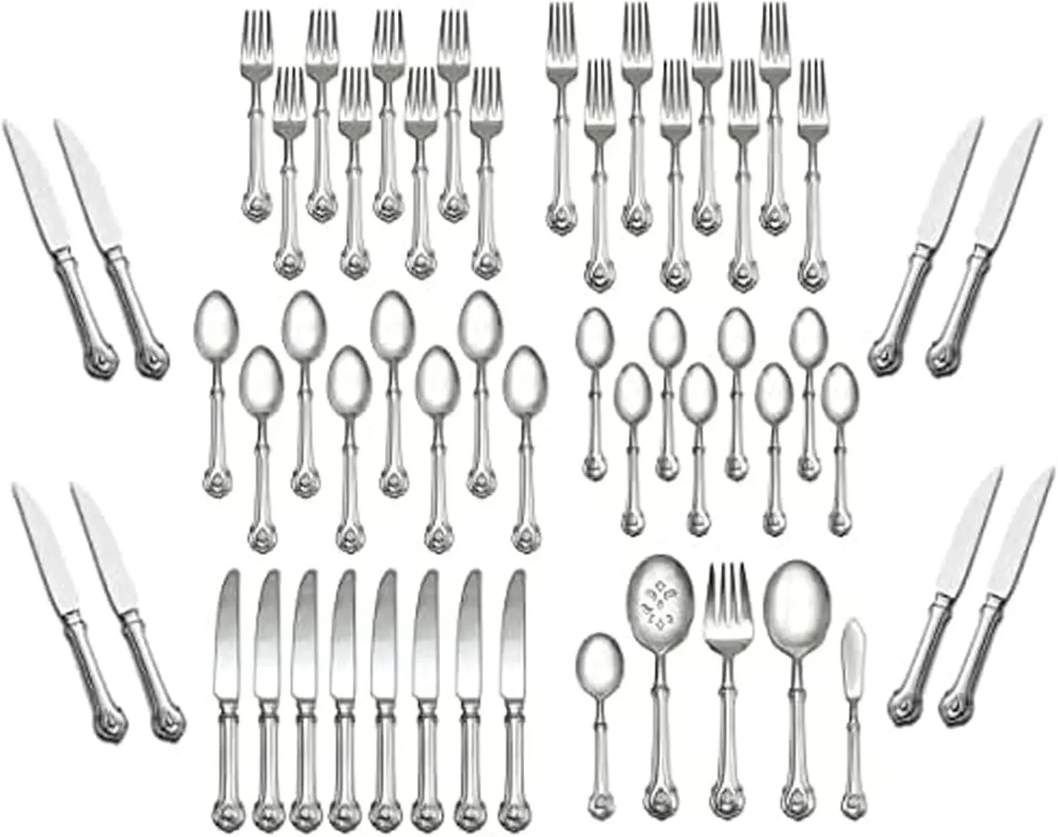 Napoleon Bee 18/10 Stainless Steel 53pc. Flatware Set