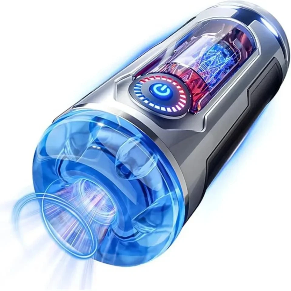 Masturbador Automático Masculino con Penetración, Succión Potente, Bajo Ruido, Vagina Real, Vibración, Control por Aplicación