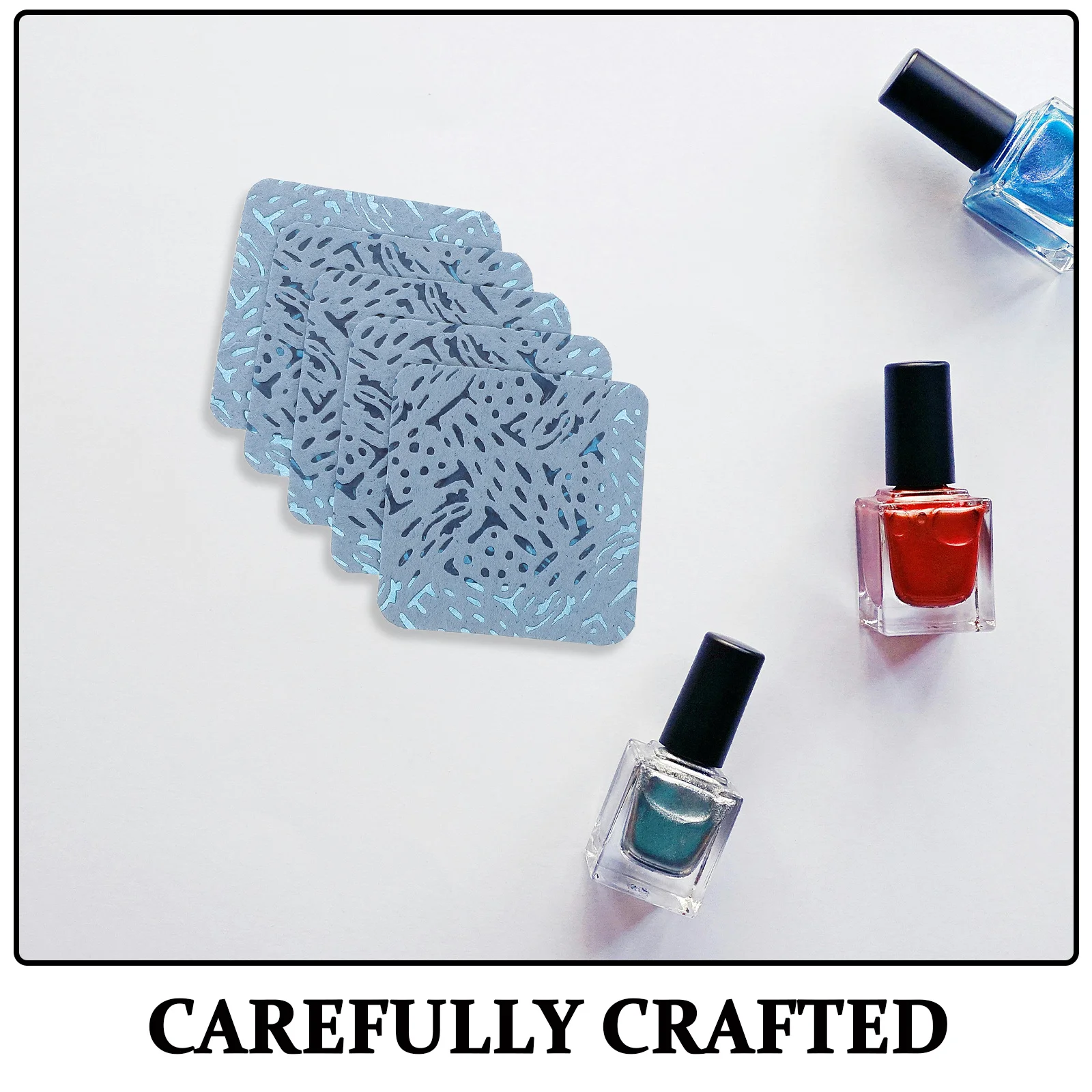 540 Stücke Keine Lint Nageltücher Nagellackentferner Pads Gel Pinzette Kleber Düse Wimpern Reise Maniküre Liefert Himmel-Blau