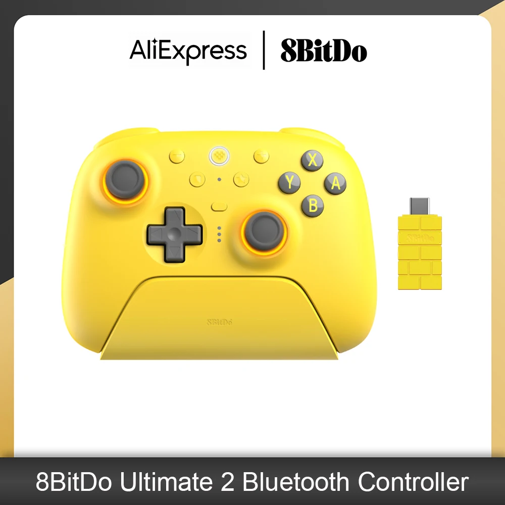 

New 8BitDo Ultimate 2 Bluetooth Controller with TMR Joystick Wireless Gamepad for Nintendo Switch, Switch 2, Windows 10/11