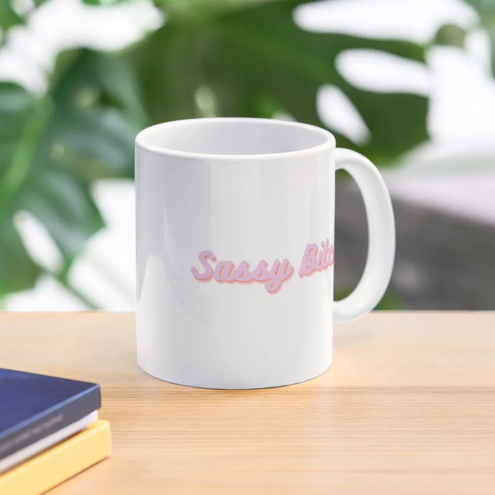 Sassy Classic  Mug Handle Round Gifts Coffee Cup Picture Photo Simple Drinkware Tea Image Printed Design