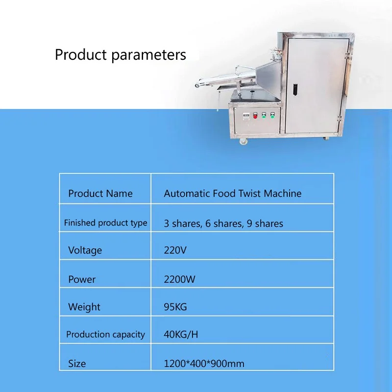 Fried Dough Twists machine Commercial full-automatic new Fried Dough Twists machine price