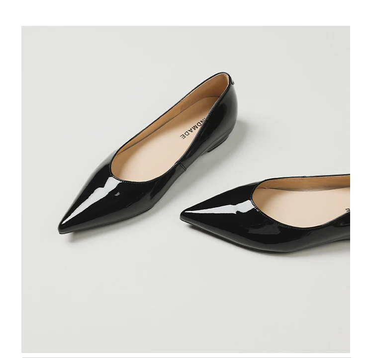 Women's Shoes Light Gray Patent Leather Pointed Toe Wedge Pumps Minimalist Commute Women's Shoes Comfort Lining Office Versatile