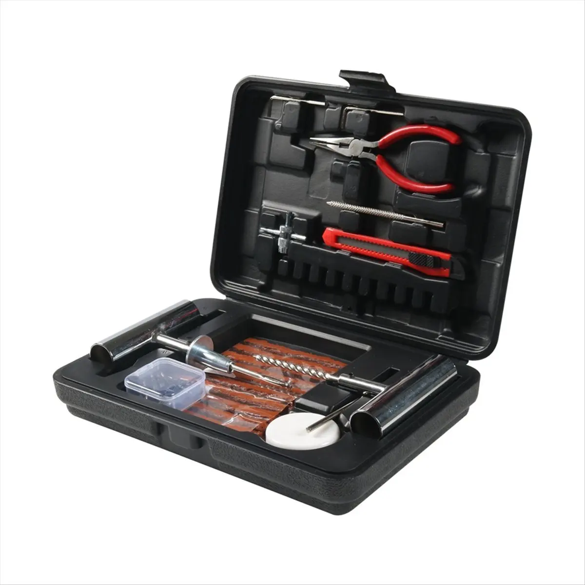 Super Sale 70PCS Tire Repair Kit, Heavy Duty Tire Plug Kit, Tire Patch Kit for Fix A Flat, Tubeless Tire Puncture Change Tool Ki