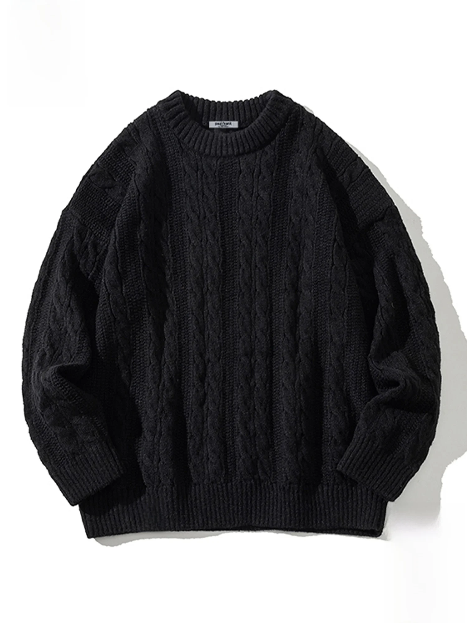 

PaulFrank Warm Knitted round Ne Casual Loose Men's Sweater Spring New Sle Comfortable Soft Polyester Blend Long Sve