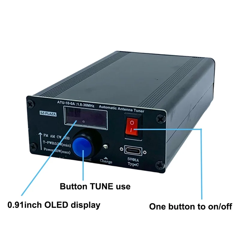 Hohe Qualität-ATU-10-0A Kurzwellen-Automatischer Antennentuner ATU-10-0A Automatischer Antennentuner 1,8-30 MHz Kurzwellenleistungsmesser