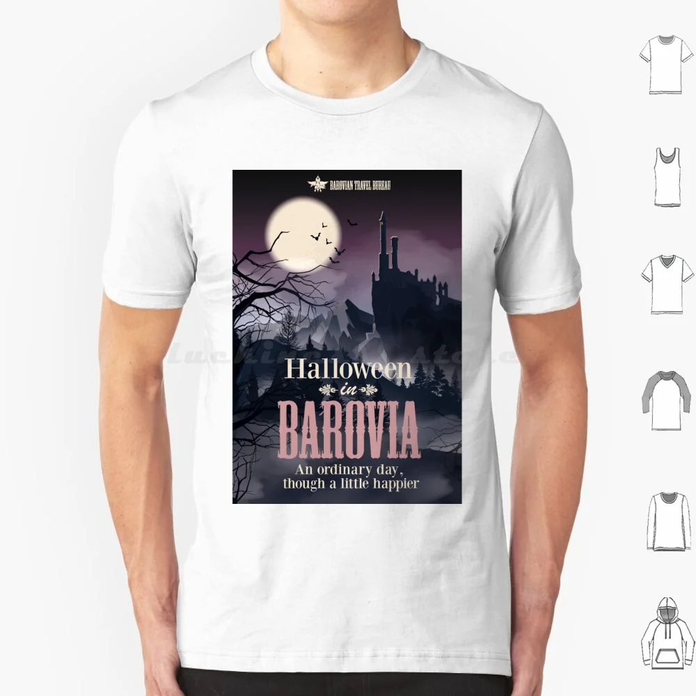 Halloween In Barovia T Shirt Cotton Men Women DIY Print Ravenloft Strahd Vampire Halloween Castle Haunted Barovia Zarovich