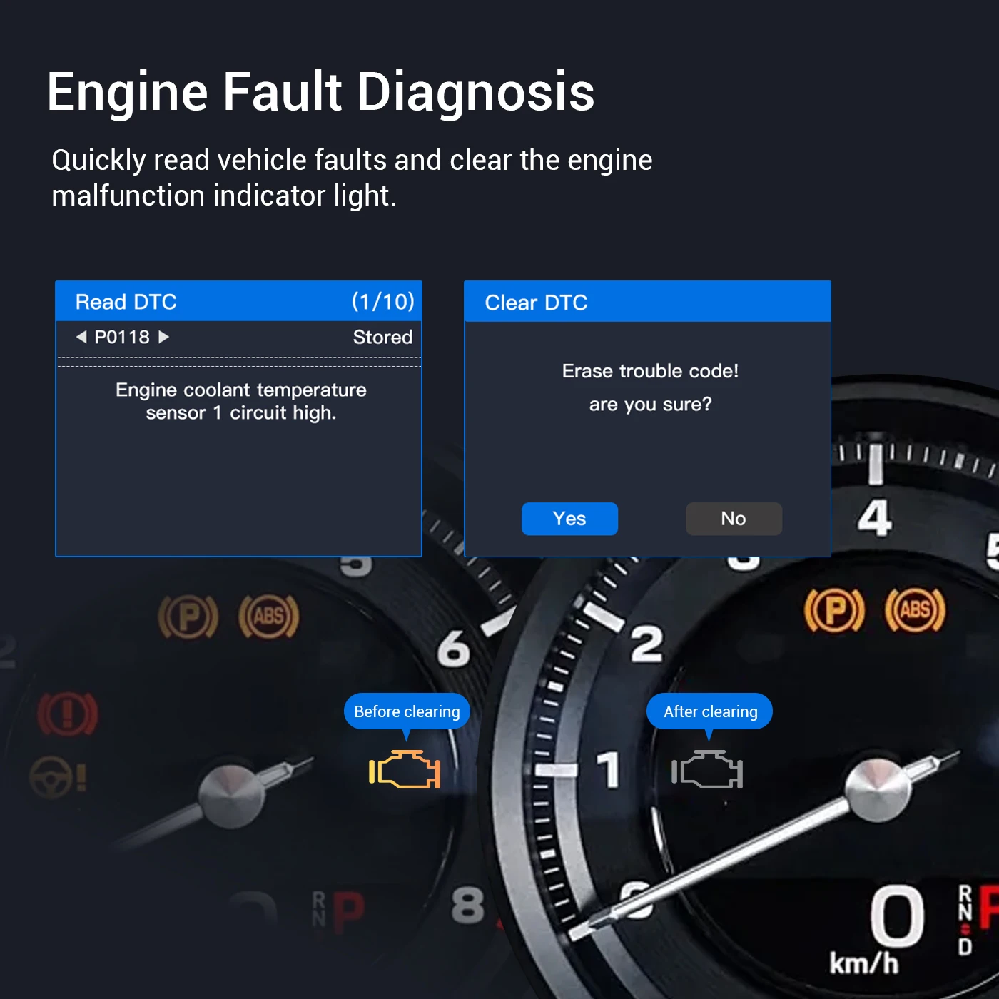 Topdiag M60 OBD2 Scanner Car Diagnostic Tool Motorcycle and Automobile Fault Code Read Free ECU Reset Automotive DTC Lookup