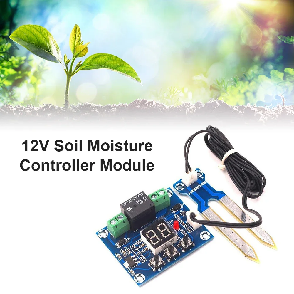 XH-M214 12V Soil Humidity Sensor Controller Irrigation System Automatic Watering Module Digital Display Soil Moisture Test