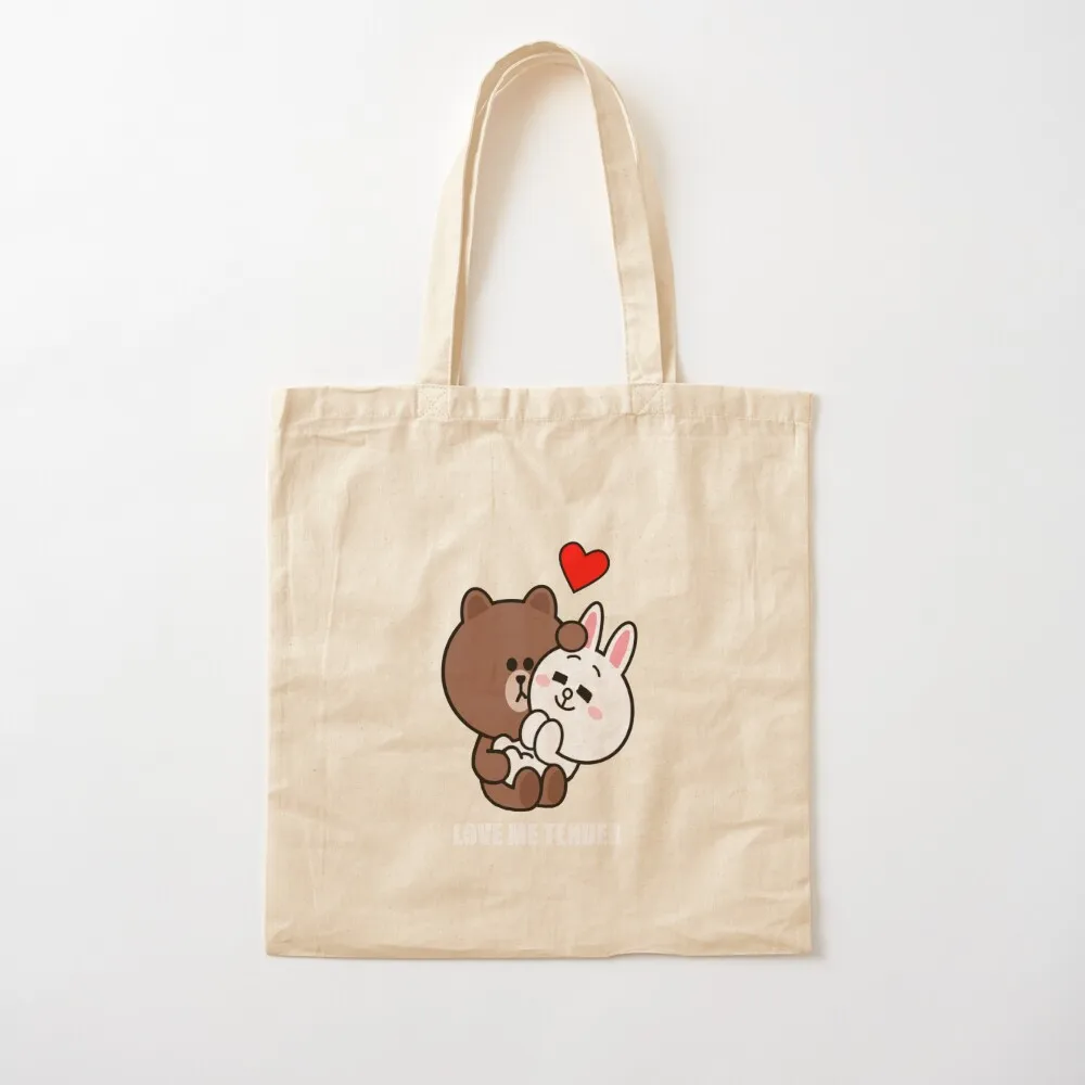 Brown and Cony Love Me Tender Classic T-Shirt Tote Bag tote bag screen Shopper Canvas shoulder bag Shopper