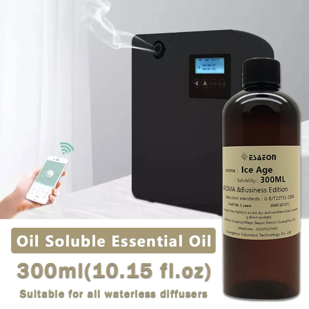 ESAEON 300ml(10.15 oz) Cedar/Ice Age/Rose Ebony/Peppermint Aroma Essential Oil- Hotel Diffuser Supplement Liquid, Diffuser Oil
