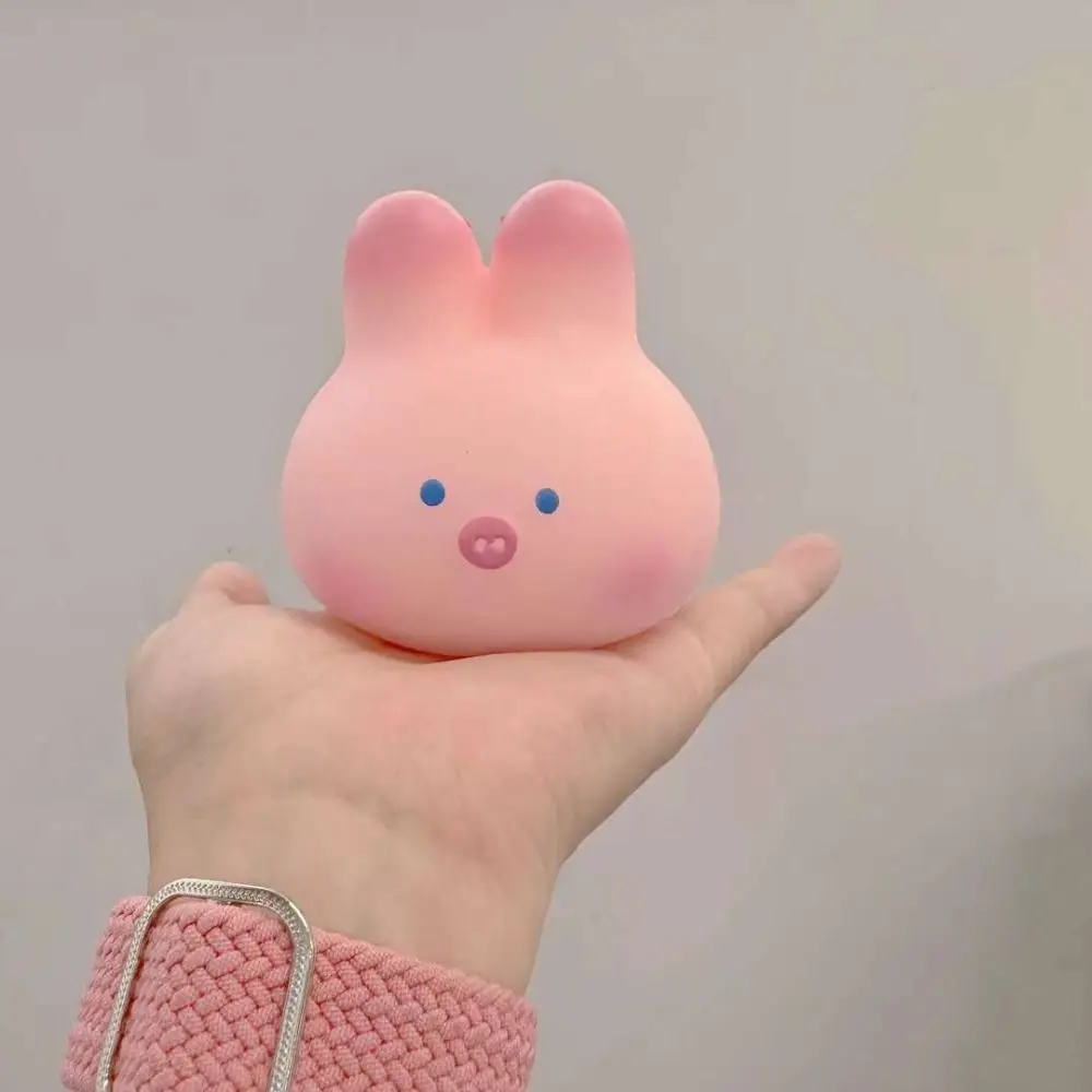 Cartoon Animal Toy Mochi Pink Pig Squeeze Toy Rabbit Cartoon Animal Cherry Blossom Pig Pink Kawaii Sakura Pig Party Favors