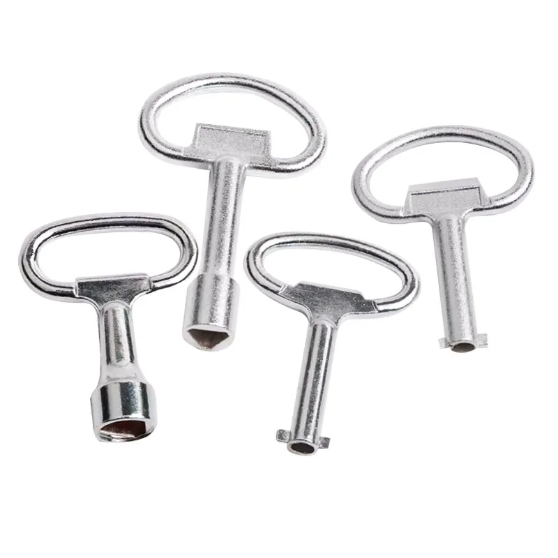 MS705 Tongue Lock Key Triangle Lock Distribution Box Switch Cabinet Lock Fire Hydrant Garbage Bin Lock Hardware Accessories