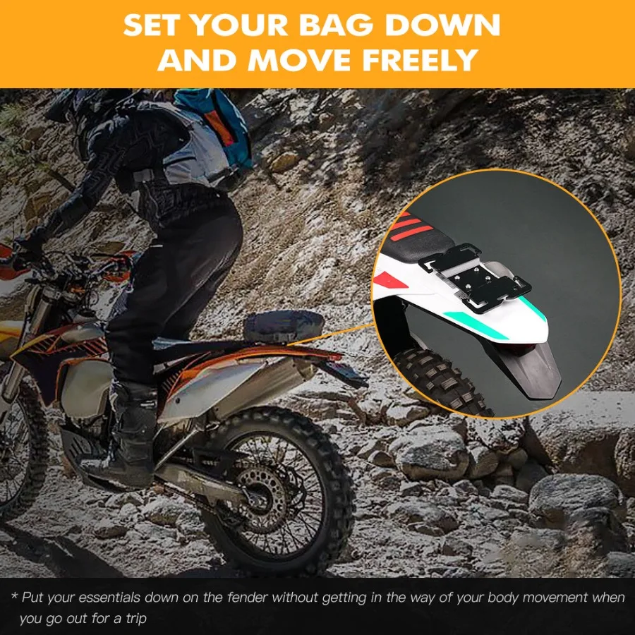 رف خلفي للحاجز الخلفي لـ 125501 TC TE FC FE TX FX 20142025 ملحقات الدراجة النارية خفيفة الوزن ومتينة من سبائك الألومنيوم #3