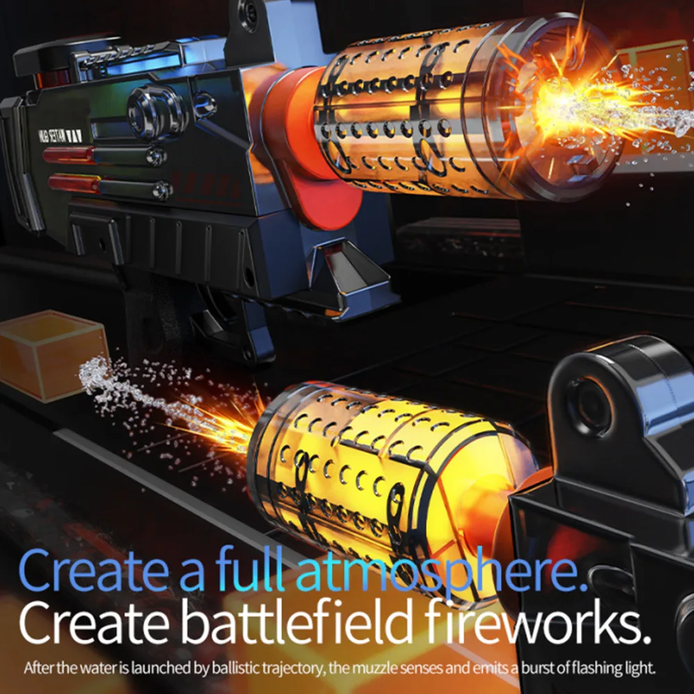 Novedad de verano, pistola de agua eléctrica, juguete de tiro, juguete completamente automático para playa, diversión al aire libre, juguete para niños, niñas y adultos, regalo