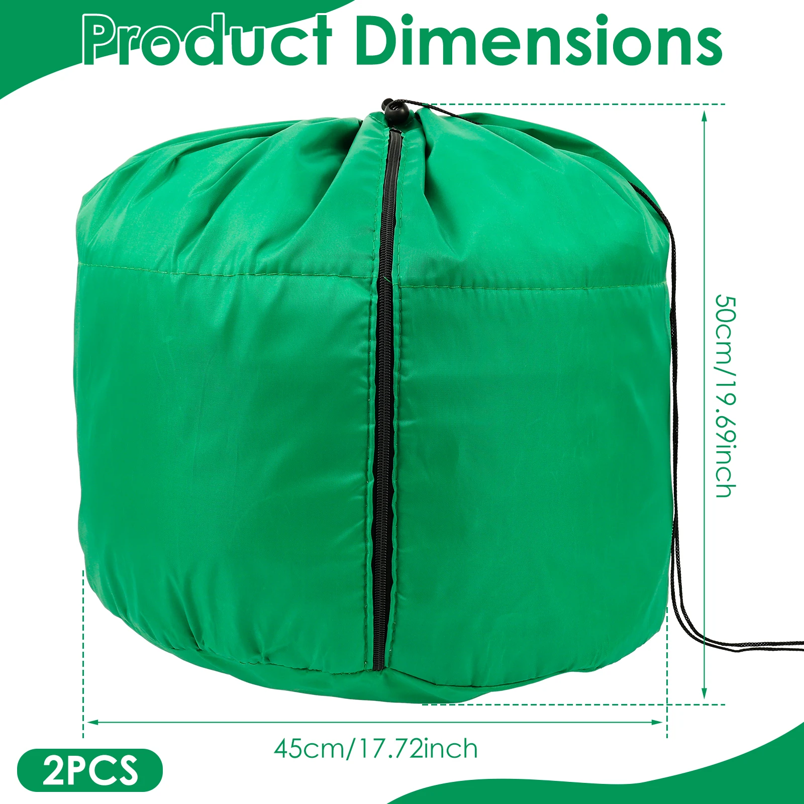 2 قطعة غطاء النباتات الشتوية أكياس حماية الصقيع في الهواء الطلق حديقة شجيرة الأشجار بوعاء النبات الثقيلة مكافحة تجميد غطاء دافئ #6