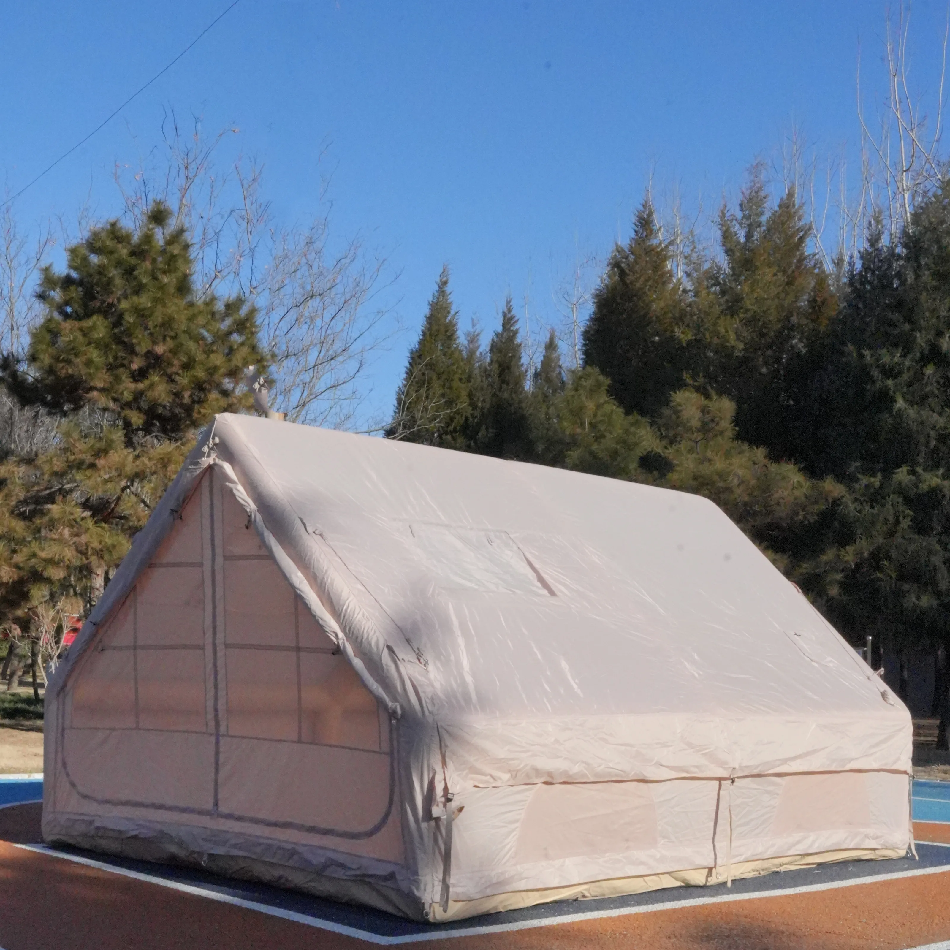 

Automatic Portable Air Tent for Summer Travel Camping Waterproof PVC Oxford Fabric Desert-Style Inflatable Tent Air Tight