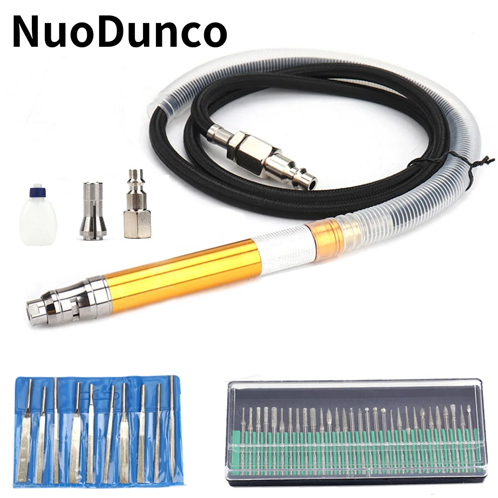 NuoDun Air Micro Die Grinder Mini Engraving Pen Pneumatic Polishing Tool DIY Jewelry Ceramic Cutting Grinding  Engraving Machine