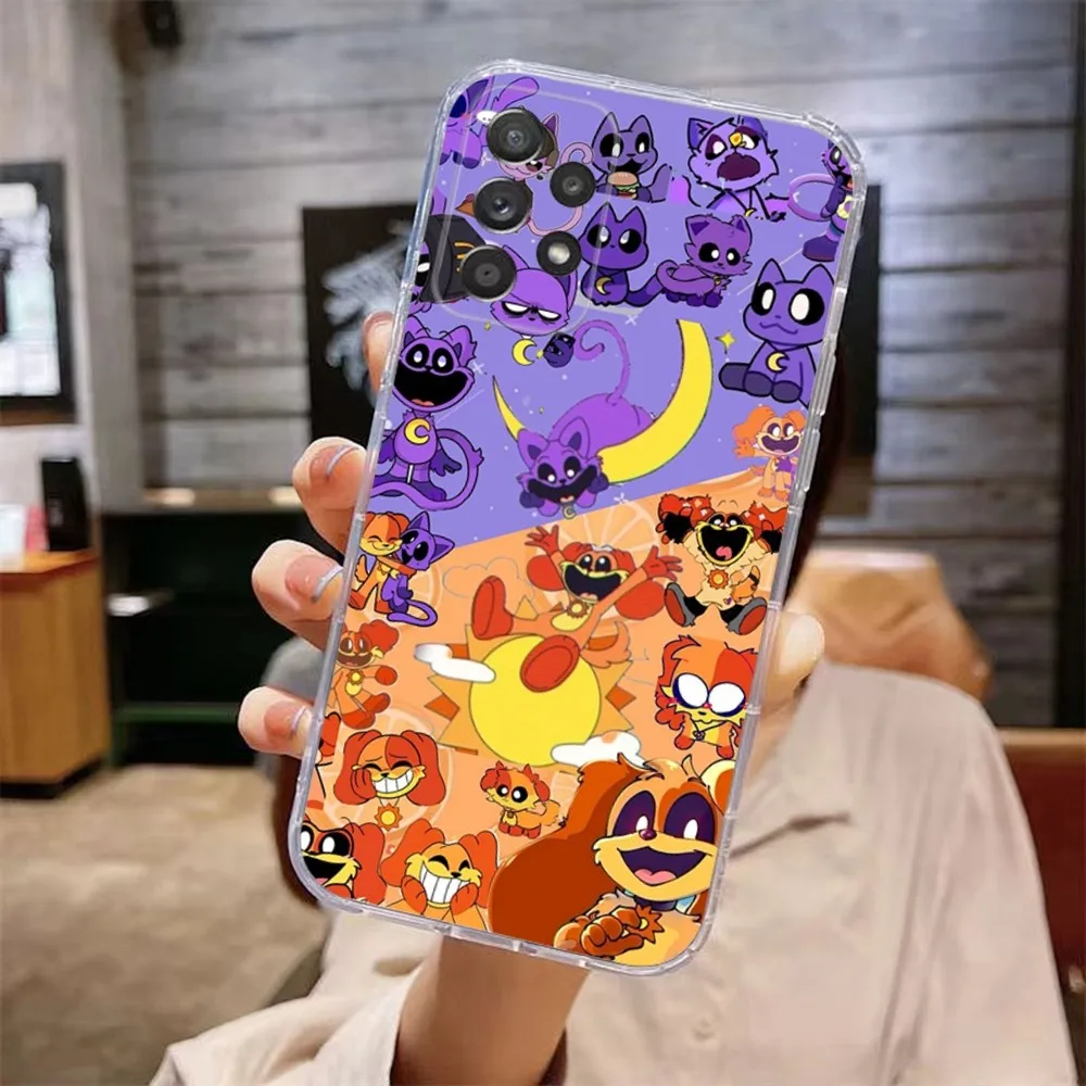 Catnap and Dogday Phone Case For Samsung Galaxy A71,70,52,51,40,31,A50,30S,21S,Note20ultra Transparent Cover