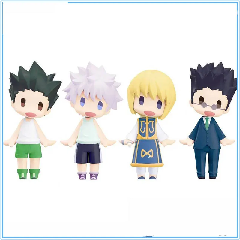 Original genuineHUNTER×HUNTER Kurapika Leorio  Killua Zoldyck & GON FREECSS Anime Figure Cute Miku Doll Tabletop Decoration