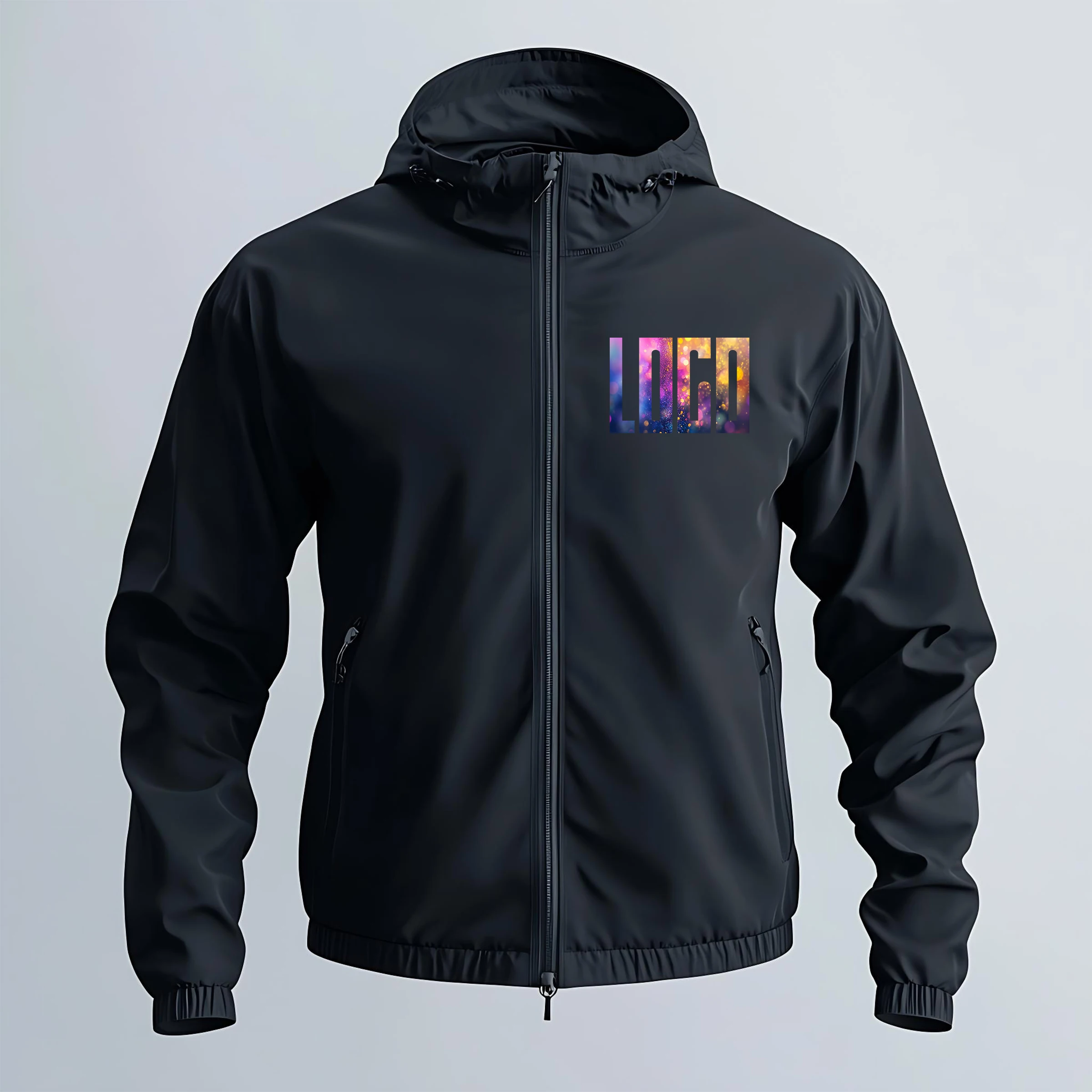 

Мужская осенняя куртка с логотипом бренда на заказ, теплая и водонепроницаемая ветровка, повседневная уличная куртка больших размеров 7XL, зеленая, черная и красная