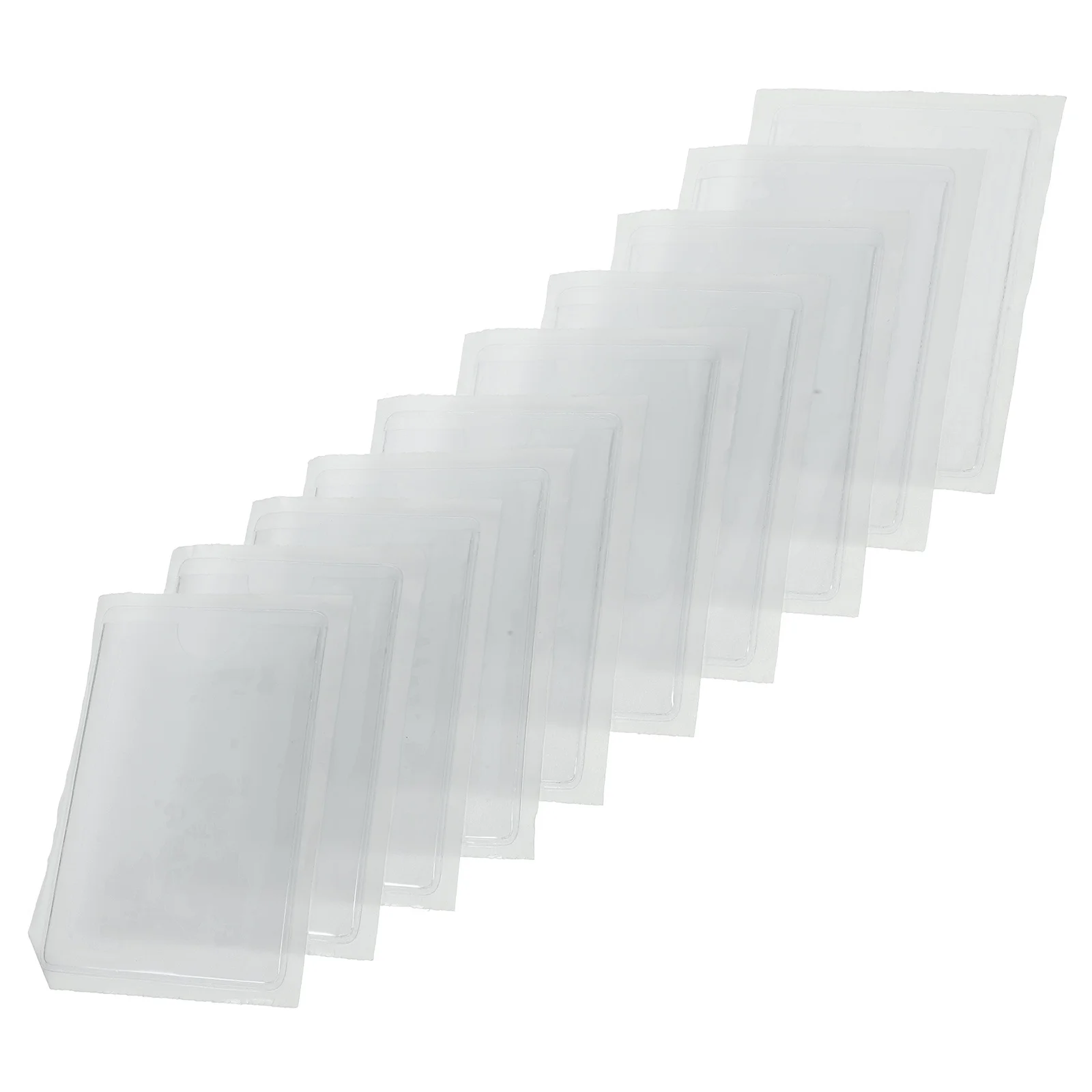 10Pcs Self-Adhesive Label Card Holders Transparent PVC Pockets for Organizing Cards Stickers Nameplates on Notebooks Journals
