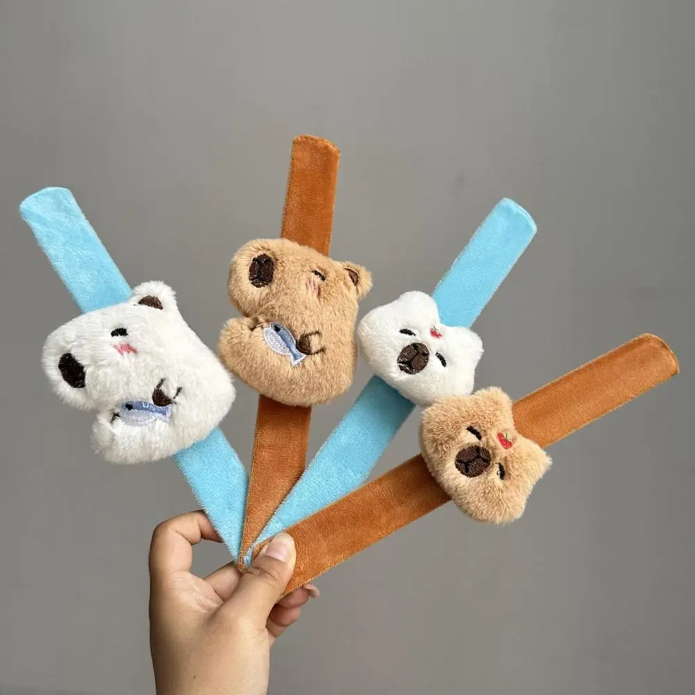 

Capybara Rodent Plushies Slap Bracelet PP Cotton Hand Ring Capybara Clap Circle Toys Wrist Style Cute Doll